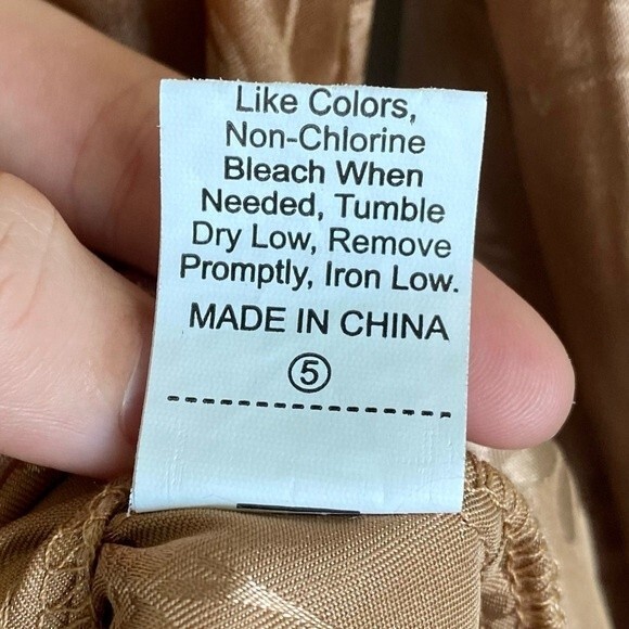 Shein Jacquard Satin Lantern Long Sleeve Mini Dress Gold Size Medium - Picture 7 of 9